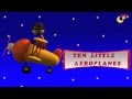 Ten Little Aeroplanes| Nursery Rhyme with Lyrics