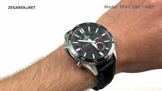 Casio EDIFICE Momentum EFV-C100L-1AVEF SPORTY LCD CHRONOGRAPH - Zegarek.net