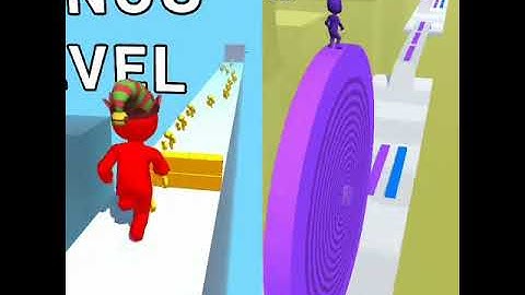 Color Run Stickman 3D -vs- Layers Roll || Android Gameplay Walkthrough #shorts