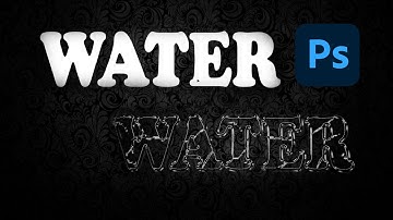How to Create Water Text Effect on Adobe Photoshop