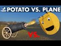 Airplane VS Potato Cannon Battle!