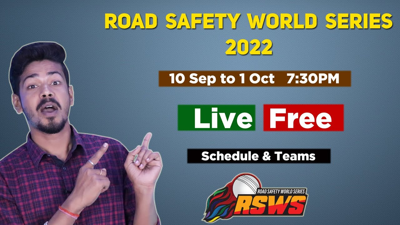 Road Safety World Series 2022 Live - How to watch RSWS 2022 Live in India