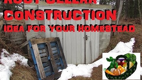 ROOT CELLAR CONSTRUCTION IDEAS!!!!!