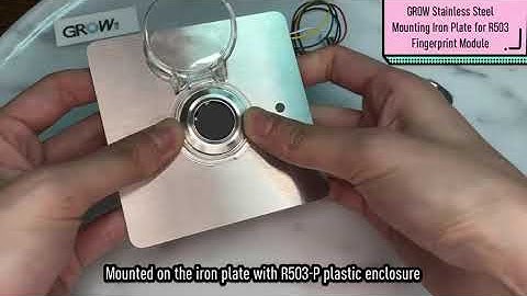 GROW R503-Iron Plate-M25 Stainless Steel Iron Plate of R503 Fingerprint Sensor Module