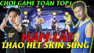 (FREE FIRE) Chơi Game Toàn Top1 . NAM LẦY Tháo Hết Skin Súng Và Cái Kết....