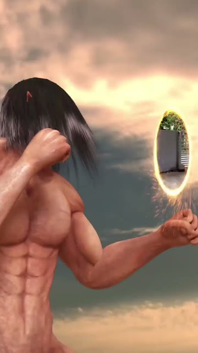Eren tries to punch me (zero two dodging meme)  #shorts #attackontitan #eren