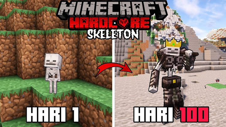 100 Hari di Minecraft Hardcore Tapi Dikutuk jadi Skeleton