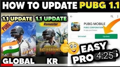 🔥How To Update Pubg 1.1 In India || Pubg 1.1.0 Update || How To Download Pubg 1.1 Update