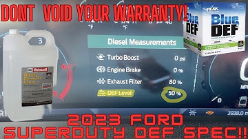 2023 -2026 Ford F250 F350 F450 Diesel DEF ! DON