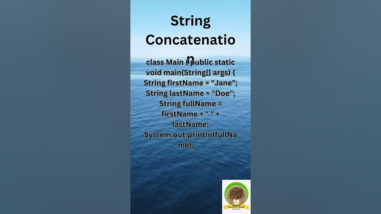 String Initialization in Java #javaprogrammingbasics # ...