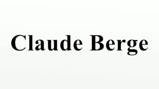 Claude Berge