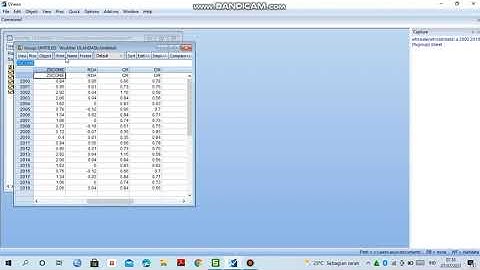 Tutorial Mengolah Data Time Series di Eviews