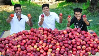 100 kg APPLE JAM MAKING | Home Made Apple Jam Recipe | Cooking in Village