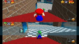 Speedrun Mario 64 16 stars | SM64 Multiplayer part 2/2 | Merry Christmas