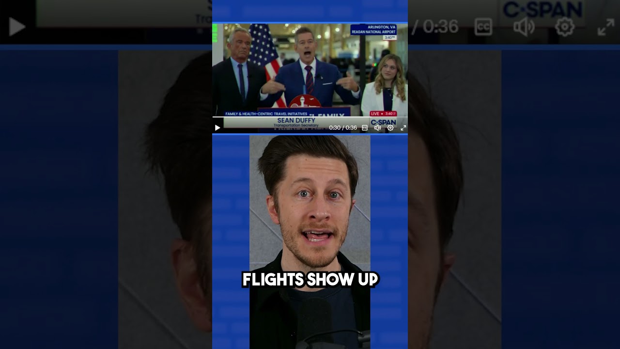 Sean Duffy’s airport “fix” is vibes, not infrastructure #shorts