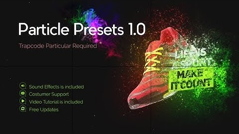 After Effects Template: Particle Presets
