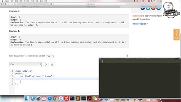 小Q刷Leetcode第36期 476