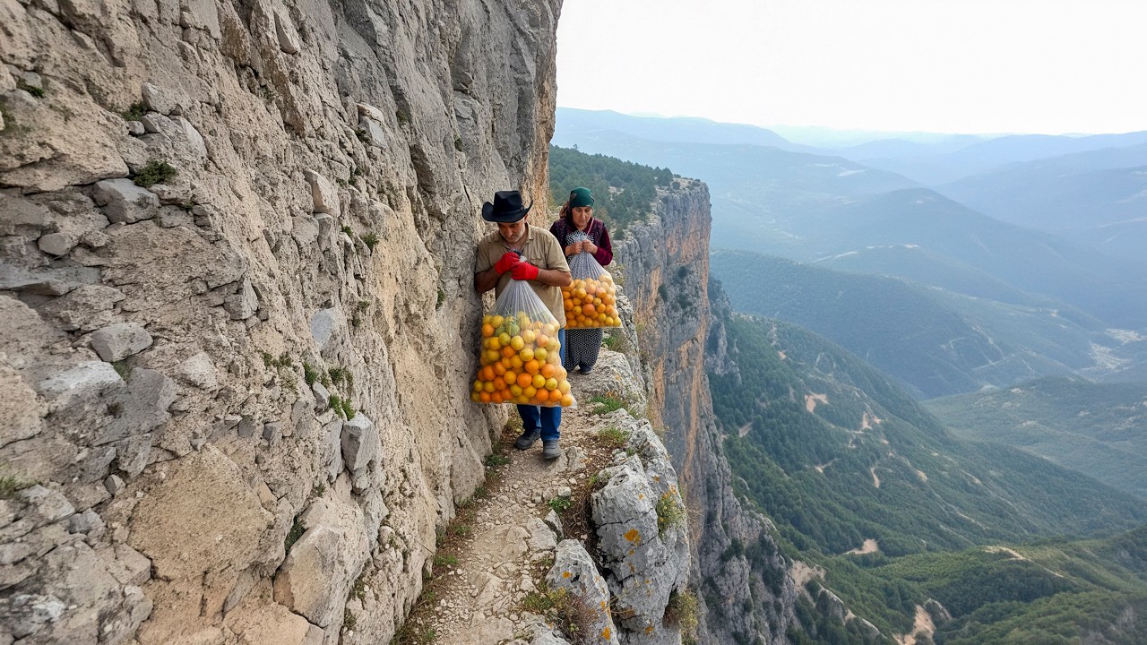 Дед рисковал жизнью, собирая лимоны и ловя толстолобика в опасных горах