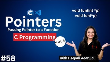 Passing Pointer to a Function in C | Pointers in C Part-4 | C Programming Tutorial #58