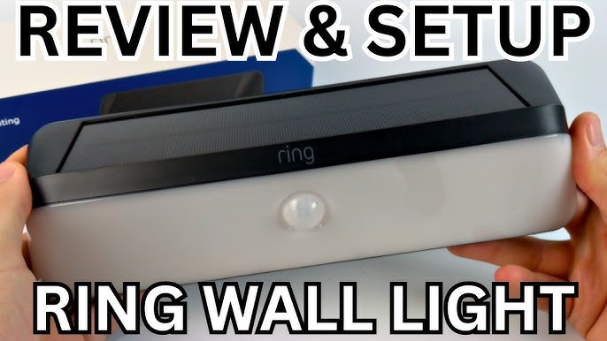Introducing The Ring Smart Lighting – Wall Light Solar - Black (Ring B