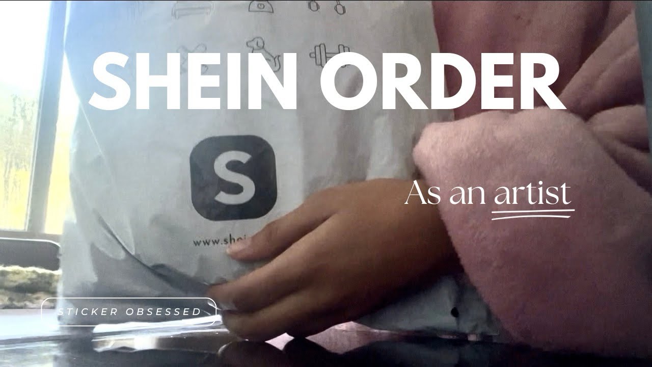 SHEIN order as a sticker obsessed artist 💖🦢⭐️