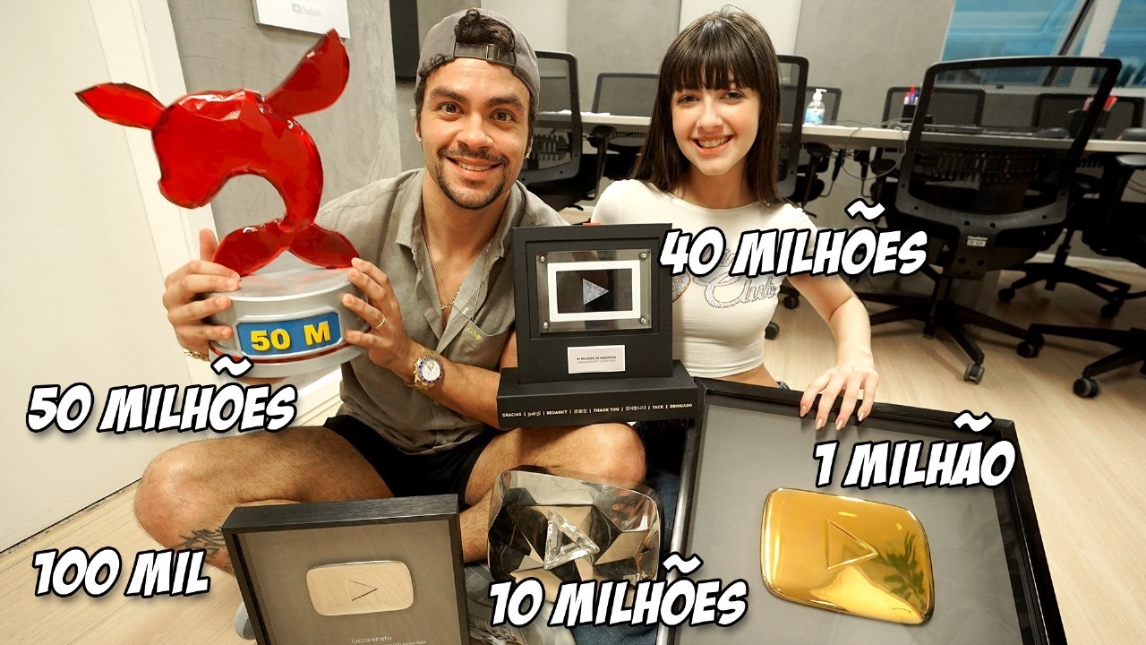 A VERDADEIRA PLACA DE 50 MILHÕES DE INSCRITOS (PLAY DE RUBY)