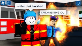 FIRE FIGHTERS -ROBLOX Brookhaven 🏡RP Funny Moments