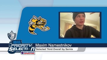 2020 OHL Priority Selection Interview: Maxim Namestnikov