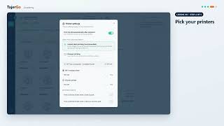 Print Bills and Kitchen Tickets Instantly | TajerGo POS Silent Printing Setup