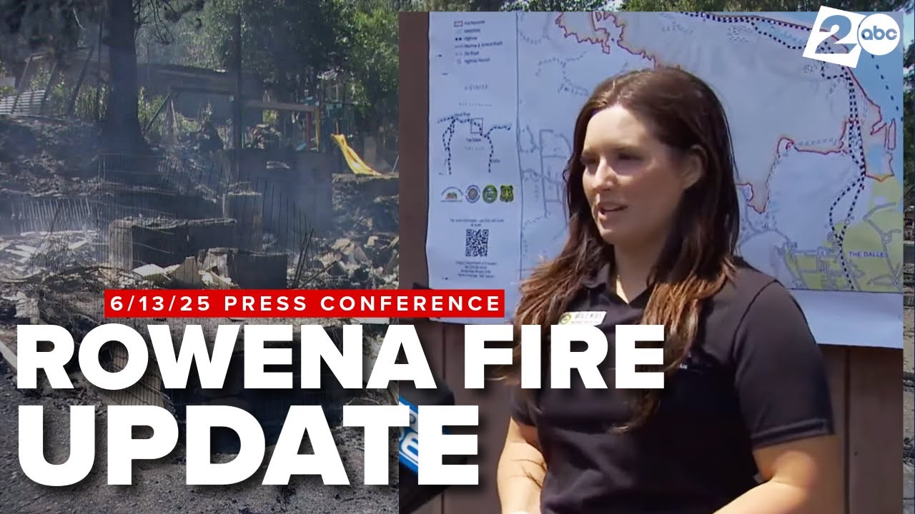 Oregon wildfire emergency officials give update on Rowena Fire  burning in the Columbia River Gorge