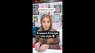 Premack Principle 🎉👇 Premack principle: This is also known as grandmas law or first/then