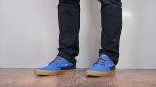 Nike Sb Shane Premium Signal Bluewhitenavyblack On Feet