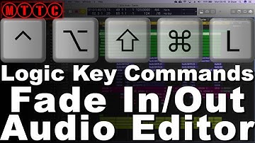 Logic Pro X Key Commands: Silence, Fade In & Out in Audio Editor