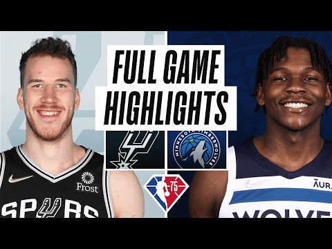 SPURS at TIMBERWOLVES | FULL GAME HIGHLIGHTS | April 7, 2022