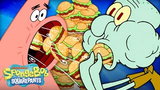 Who's Eaten the Most Krabby Patties in Bikini Bottom?!  | SpongeBob