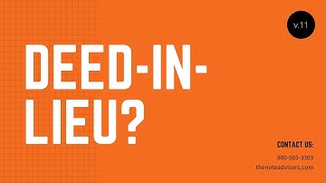 What is a Deed-In-Lieu?