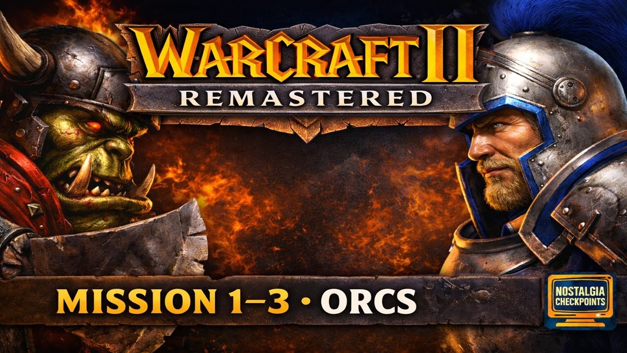 Warcraft II (Remastered) – Episode 1 (Missions 1–3) | Orc Campaign | Pure Gameplay