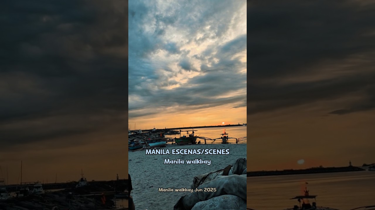 Sunset at Roxas Boulevard Manila Baywalk 🌊 I❤️MANILA #METROMANILA2050 #Manila #Philippines #Travel