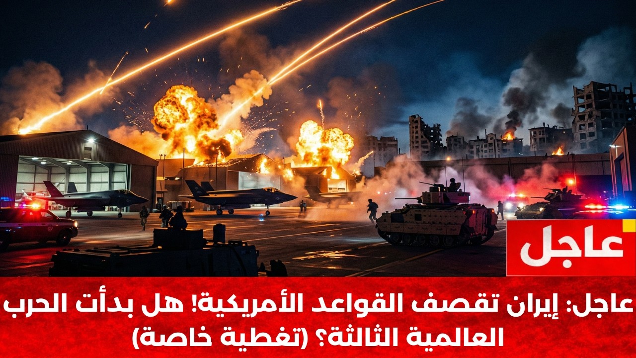 🔴 عاجل: انهيار الشرق الأوسط! إيران تدك القواعد الأمريكية وتل أبيب في النيران!