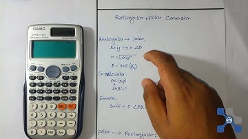 Convert polar to rectangular using calculator