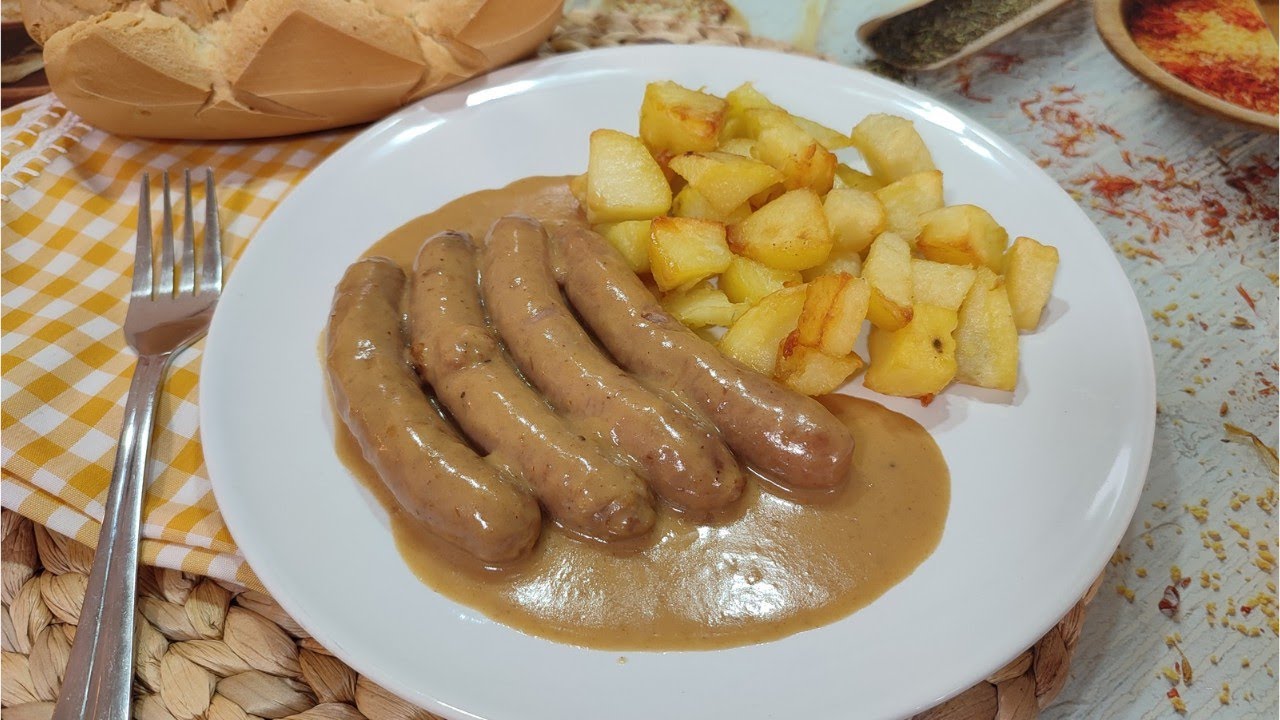 SALCHICHAS EN SALSA DE VINO Y CEBOLLA, En olla GM!! fáciles y deliciosas.#cecotec