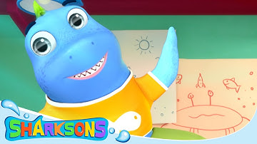 Getting Ready for School Song! | Videos for Kids | Nursery Rhymes & Kids Songs | The Sharksons