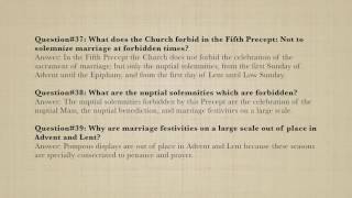 Catechism of Pope St. Pius X - Commandments: Fifth Precept