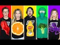 Eating Only One Color Food For 24 Hours Challenge - Game Master Network