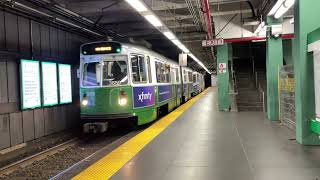 MBTA Green Line Trains Using the Kenmore Loop