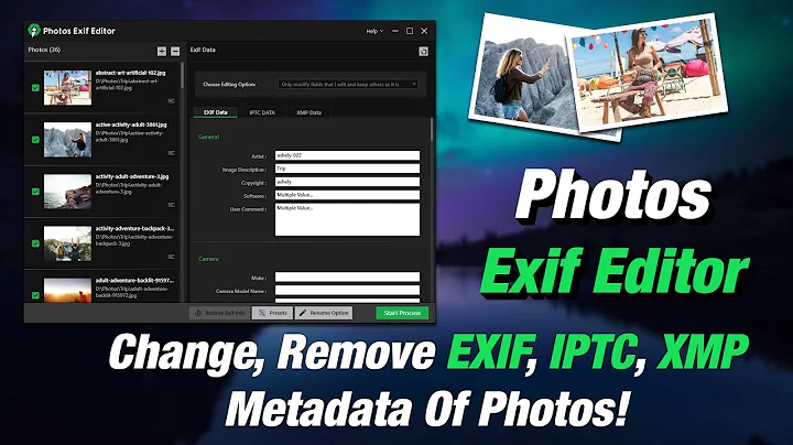 Photos Exif Editor: Edit Exif & IPTC Meta Data In Images For Windows