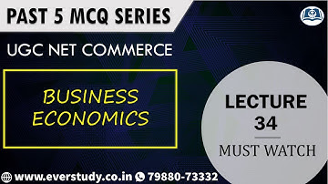 Past 5 MCQ Series - Lecture 34 - Business Economics | NTA UGC NET Commerce