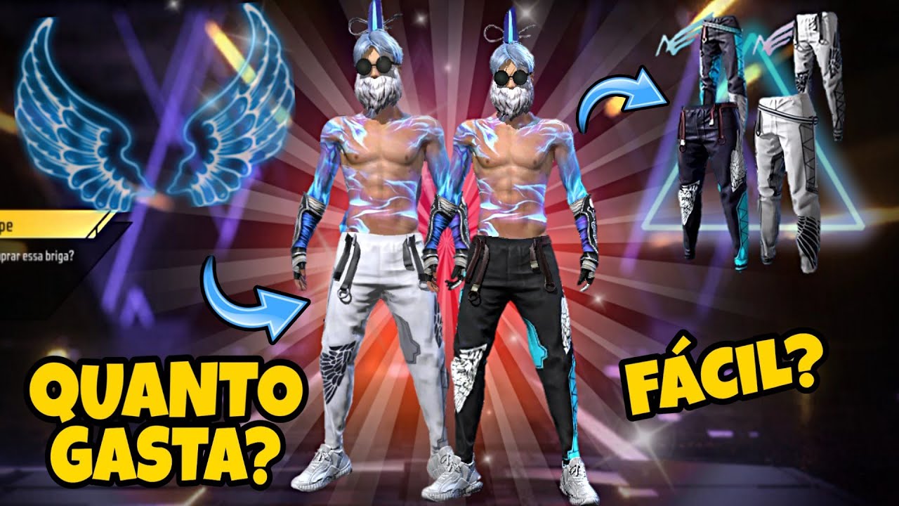 CORRE!! CÓDIGO INFINITO DO FFWS 2023, CAMISA DE TIME, CALÇA ANGELICAL, YIN  YANG, NOVIDADES FREE FIRE 