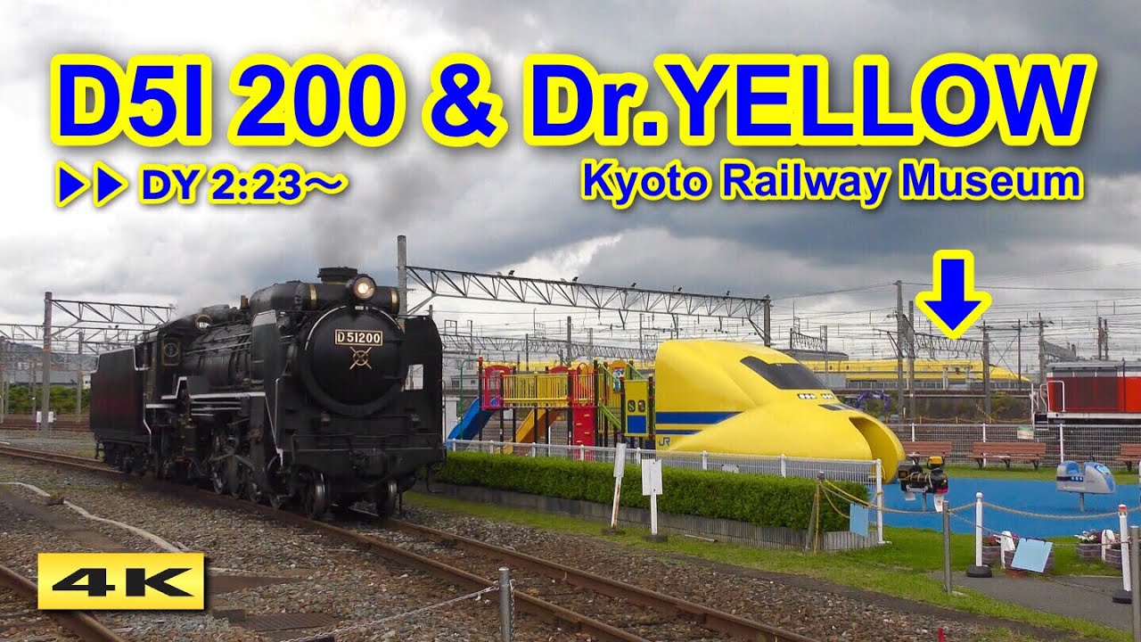 D51 200＆奇跡のダブルドクターイエロー!!? 京都鉄道博物館 2020.6.28 