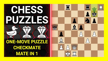 Chess Puzzles to Practice. Themes: One-move puzzle, Checkmate, Mate in 1. Learn Chess
